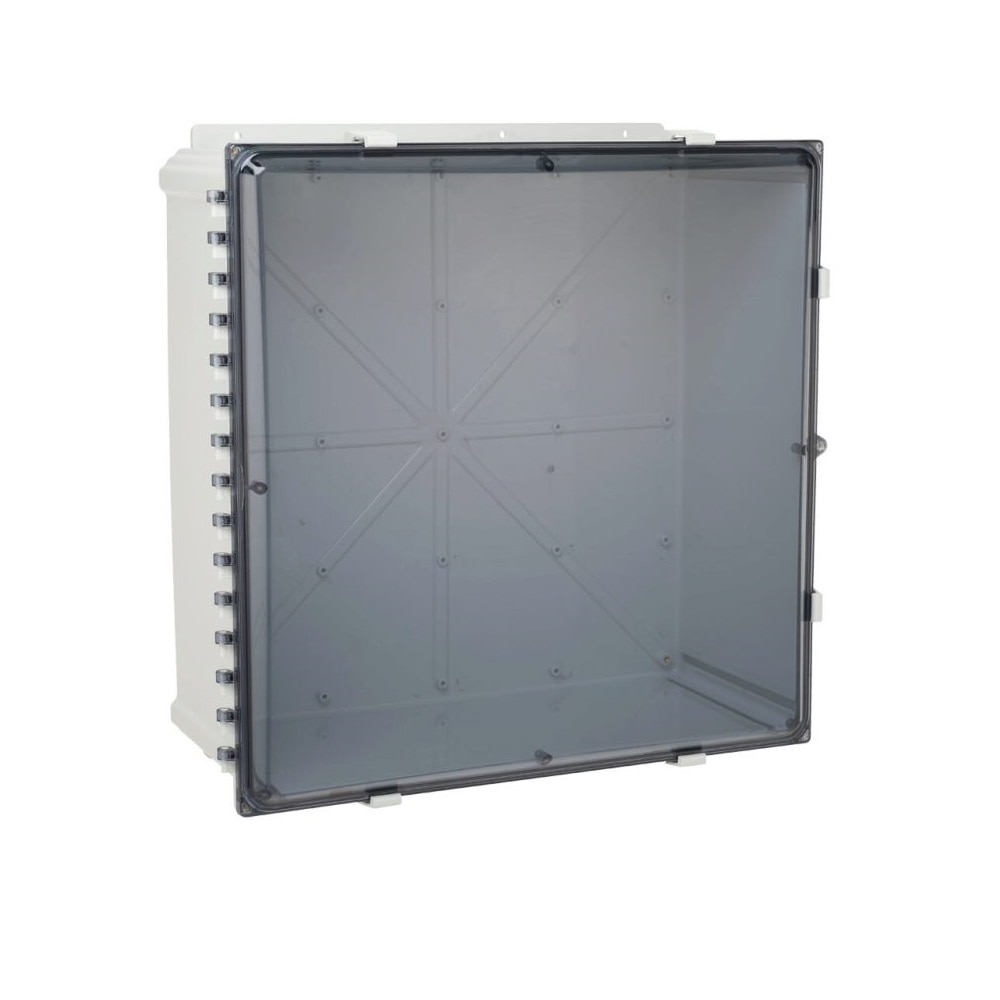 Attabox 24 X 24 X 10 Clear Cover Polycarbonate Enclosure Hinged Latched Padlockable