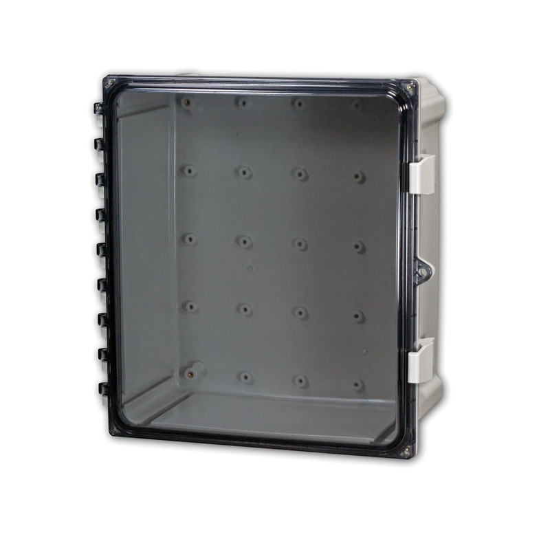 Attabox 14 X 12 X 6 Clear Cover Polycarbonate Enclosure Hinged Latched Padlockable