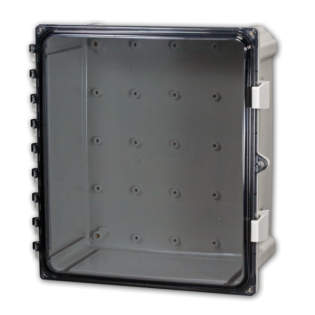 Attabox 6 X 6 X 4 Clear Cover Polycarbonate Enclosure Hinged Latched Padlockable