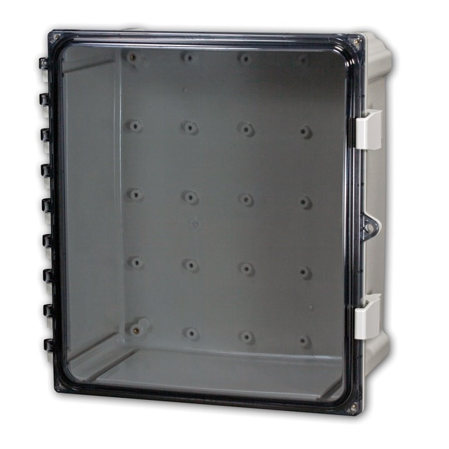 Attabox 8 X 6 X 4 Clear Cover Polycarbonate Enclosure Hinged Latched Padlockable