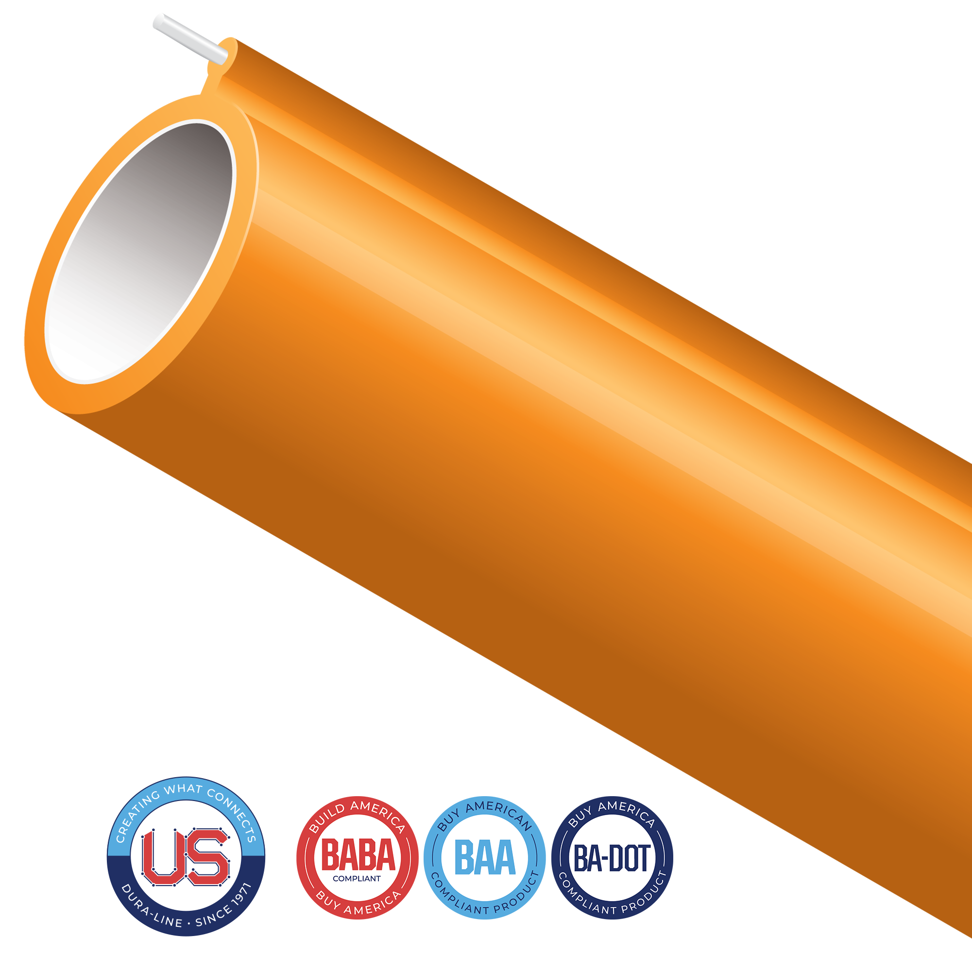 Orange Pinpoint DuraLine 1-1/4