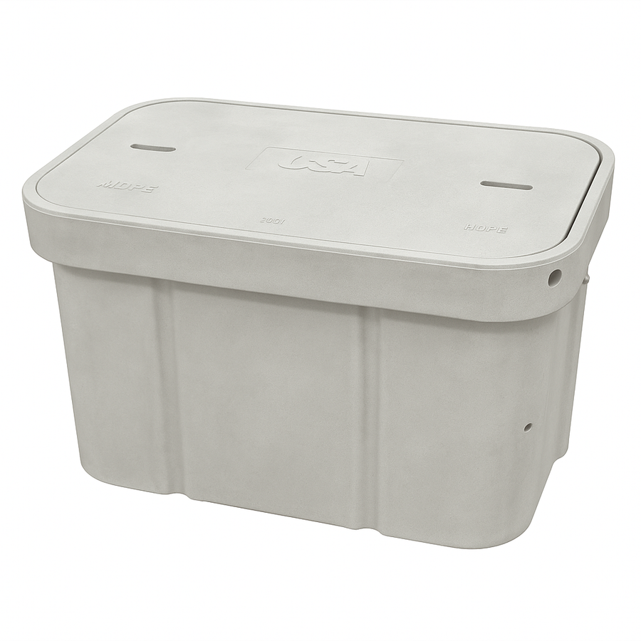 GlasMasters 24x36x24 Tier-22, Vault Assy, Polymer Concrete Solid Lid, Hex Bolts, Logo Not Specified (6/PLT)