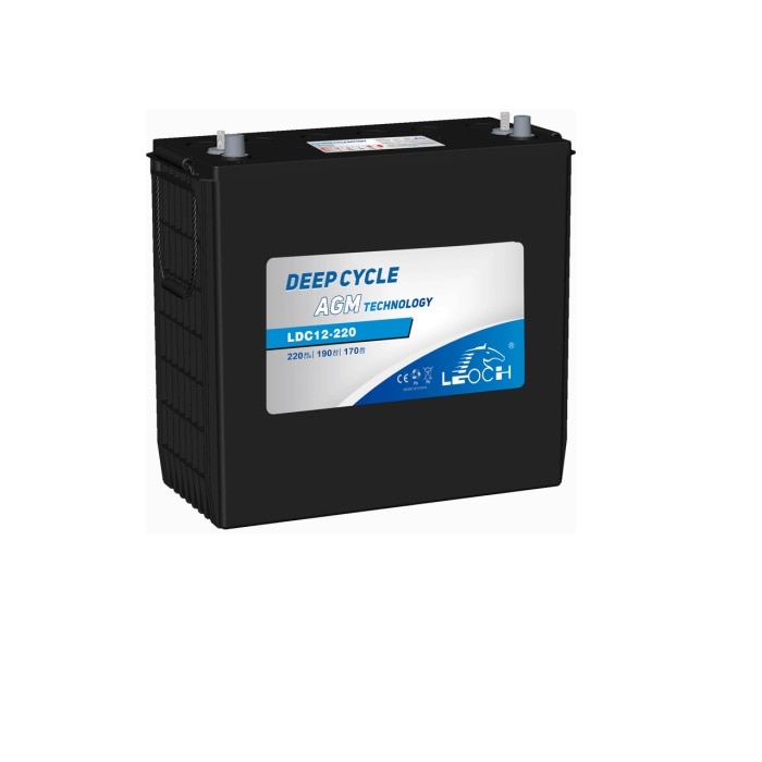 Leoch 12V 220Ah LDC Series AGM Deep Cycle Battery
