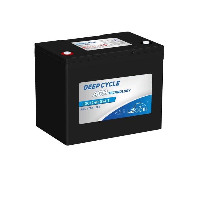 Leoch 12V 90Ah LDC Series AGM Deep Cycle Battery