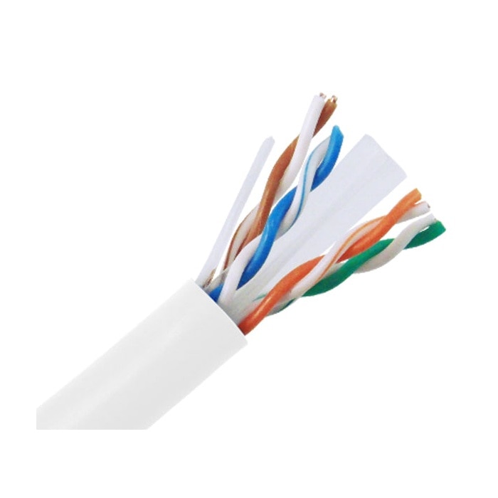 Primus Cable CAT6A Bulk Cable - MIG+ 10G, (U/UTP) CMR, 23AWG 8/C Solid BC (UL/ETL), 1000' Reel in Box - White