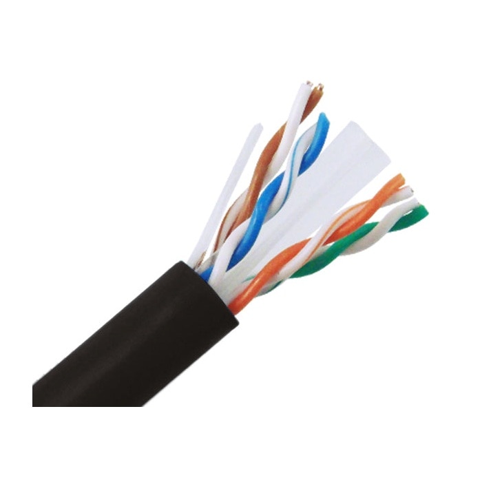 Primus Cable CAT6A Bulk Cable - MIG+ 10G, (U/UTP) CMR, 23AWG 8/C Solid BC (UL/ETL), 1000' Reel in Box - Black