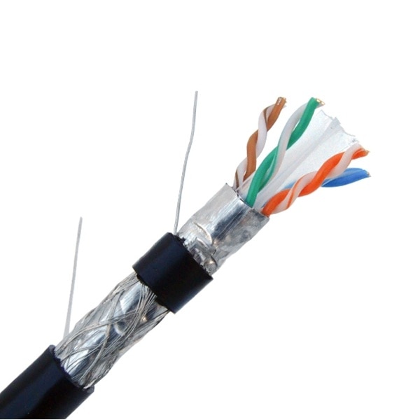 Primus Cable CAT6 Direct Burial Outdoor Bulk Ethernet Cable, Solid Copper Dual Shielded, 23AWG 1000FT