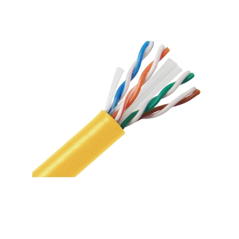 Primus Cable CAT6 Bulk Cable - MIG+ (U/UTP) CMR, 23AWG 8/C Solid BC (UL), 1000' Pull Box - Yellow
