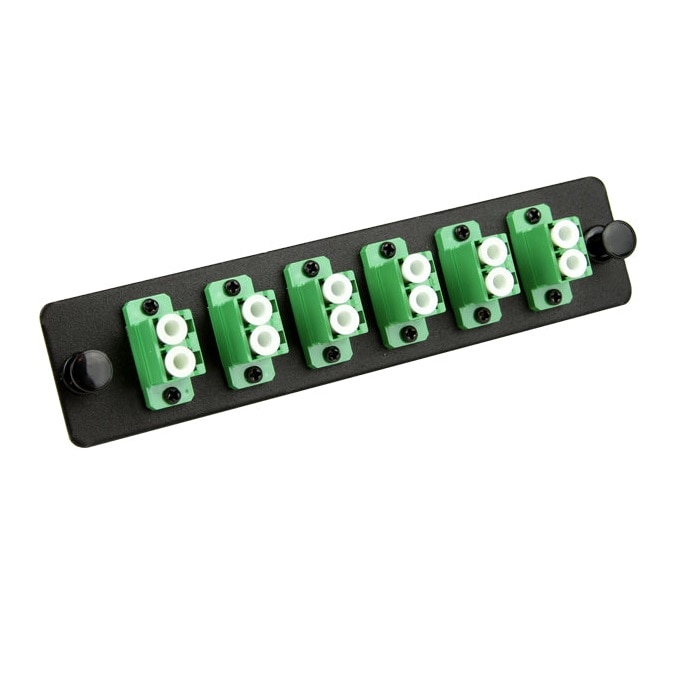 Primus Cable Fiber Adapter Panel, Single Mode, 12 Port LC/APC, Duplex