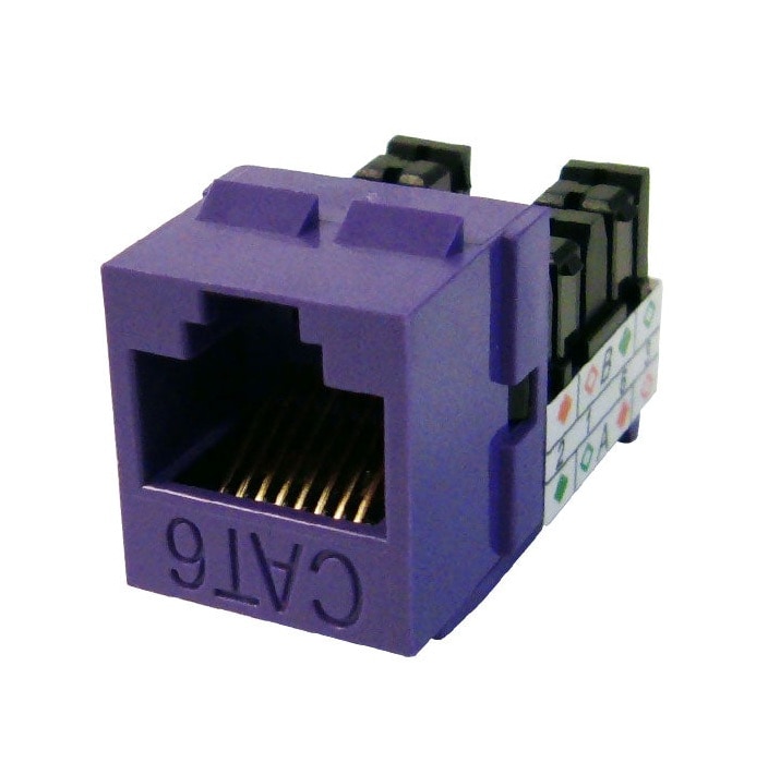 Primus Cable CAT6 RJ45 Punch Down Keystone Jack, Unshielded MIG+, High Density