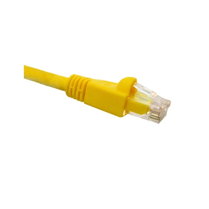 Primus Cable CAT6A Ethernet Patch Cable, 10G, Snagless Molded Boot, RJ45 - RJ45, 15ft, Yellow