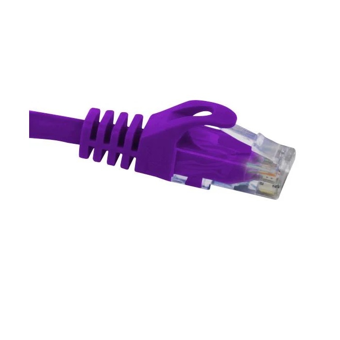 Primus Cable CAT6 Ethernet Patch Cable, Snagless Molded Boot, RJ45 - RJ45, 15ft, Purple