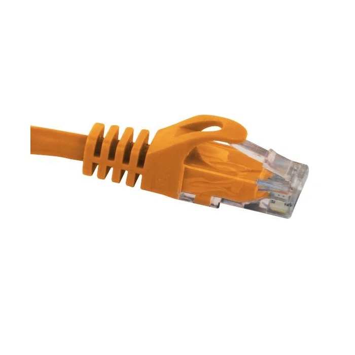 Primus Cable CAT6 Ethernet Patch Cable, Snagless Molded Boot, RJ45 - RJ45, 0.5ft, Orange