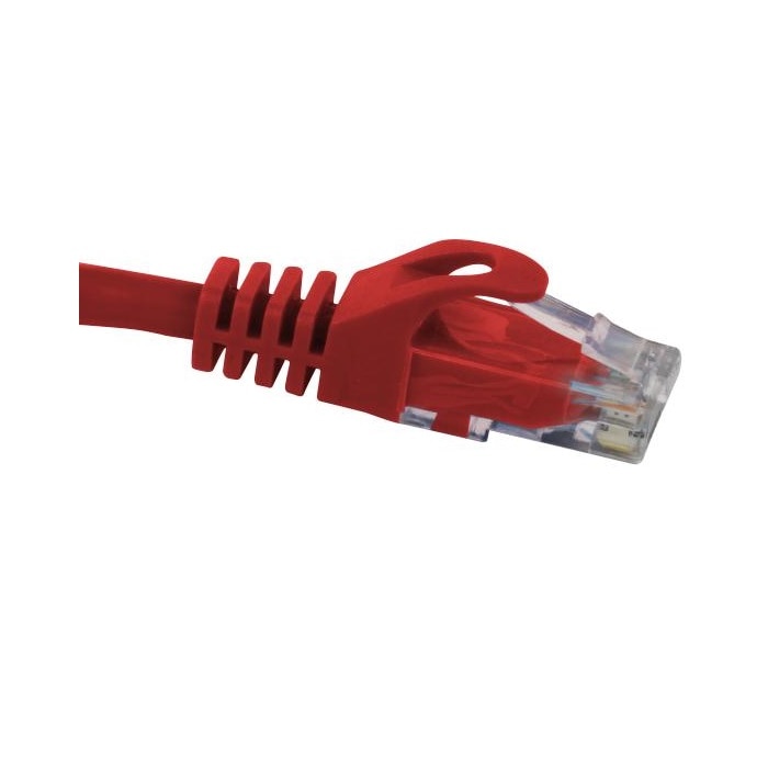 Primus Cable CAT6 Ethernet Patch Cable, Snagless Molded Boot, RJ45 - RJ45, 0.5ft, Red