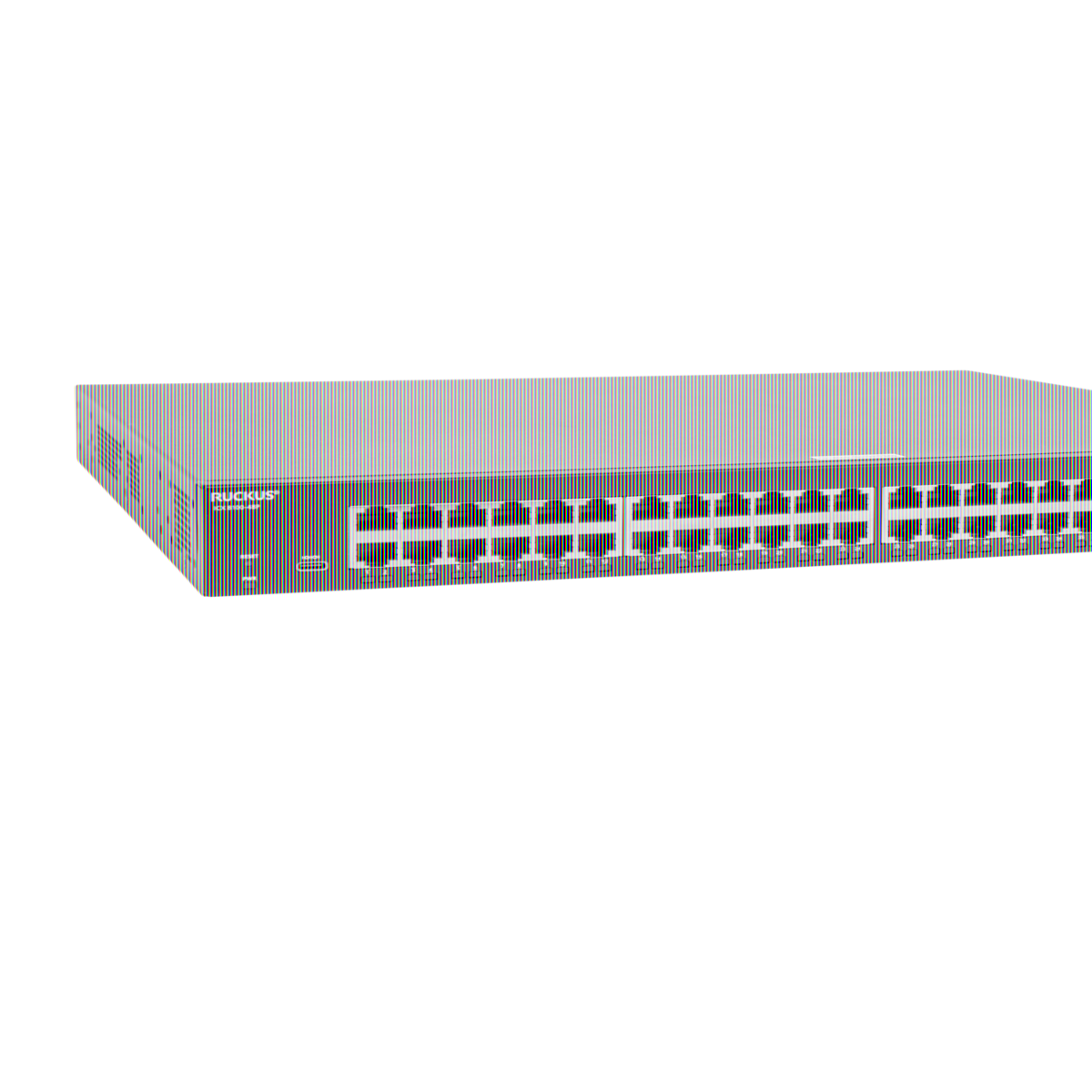 Ruckus ICX 8100 Switch, 48x 10/100/1000 ports, 4 x 1G SFP uplink-ports, advanced layer 2, 370W PoE budget