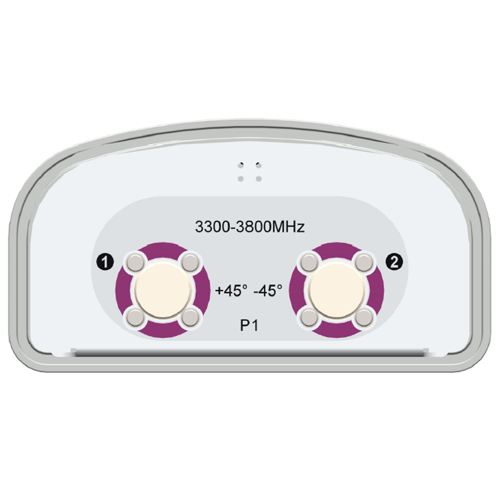 Alpha Wireless AW3159-M-F AW3159 Panel Antenna MET Bottom