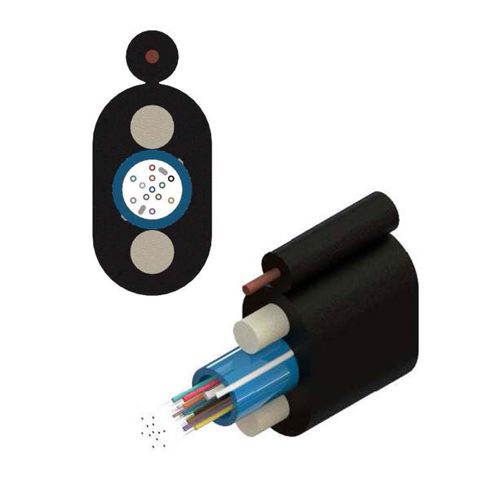 Waveoptics Toneable Flat Drop Cable Dry