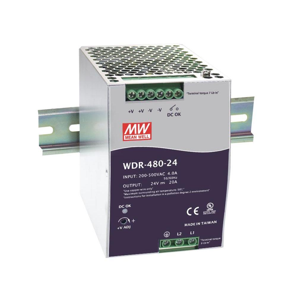 Meanwell AC to DC Power Supply Single Output 48 Volt 10 Amp 480 Watt