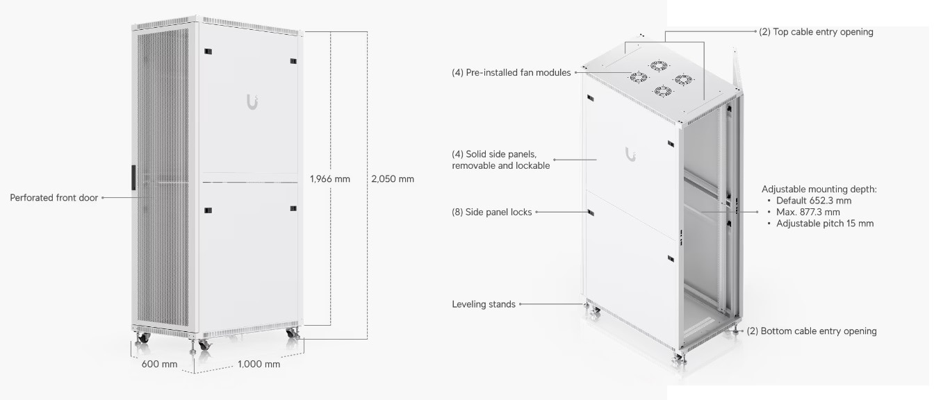 Ubiquiti Networks UniFi 42U Rack Cabinet