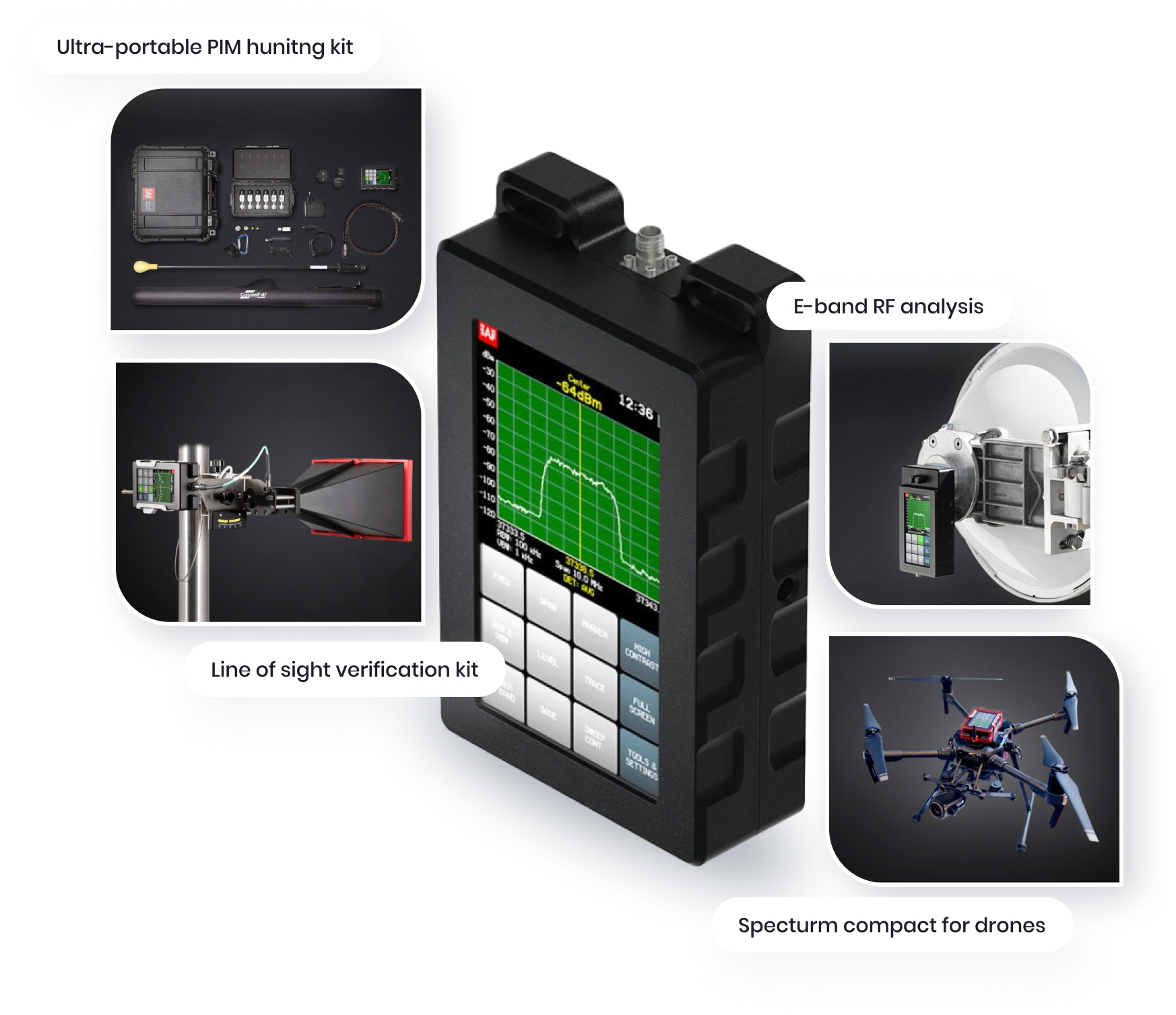 Handheld spectrum analyzer for professionals