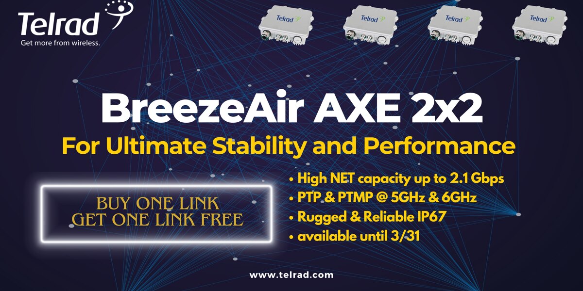 Telrad Breezeair 2X2 Promotion